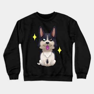 Corgi Pembroke tricolor black head Crewneck Sweatshirt